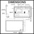 Dimensions for the Lumixe Lume B LED Bathroom Mirror, measuring 1200mm wide and 750mm high, available at Renovator Store in Australia.