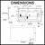 Lumixe Asta Frameless Rectangle LED Bathroom Mirror 1200mm x 700mm dimensions diagram for Australian homes