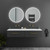 Lumixe Circo B Round Frameless LED Illuminated Bathroom Mirror with Bluetooth Speakers and Touch Sensor - 600mm - Renovator Store Australia