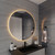 Lumixe Circo S Round Frameless LED Illuminated Bathroom Mirror with 3-Color Dimmable Backlighting and Touch Sensor for Modern Australian Homes