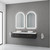 Lumixe Aura S 900mm Arc Frameless LED Illuminated Bathroom Mirror with Backlit Lighting in Australia