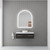 Lumixe Aura S 850mm Arc Frameless LED Illuminated Mirror with Backlit Glow and Touch Sensor for Modern Australian Bathroom Design