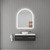 Lumixe Aura B 850mm x 800mm Arch Frameless LED Illuminated Bathroom Mirror with Bluetooth Speakers and Defogger, Australia-wide shipping available.