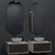 Lumixe Orvis B Frameless Oval LED Bathroom Mirror with Bluetooth Speakers and Backlit Pill Shape Design, Australia