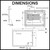 Dimensions diagram for Lumixe Lume S 900mm x 700mm frameless rectangular LED bathroom mirror, Renovator Store Australia
