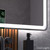 Modern Cool White LED Backlit Bathroom Mirror Lumixe Asta S Frameless Rectangular Mirror Australia