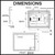 Dimensions of LUMIXE Lume B LED Bathroom Mirror 900mm x 700mm showing rectangular frameless design for bathroom renovations in Australia.