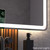 Lumixe Lume frameless rectangle LED bathroom mirror in natural white light setting, ideal for modern Australian homes and contemporary bathroom renovations.