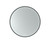 Euro Mirror Olek black round LED illuminated bathroom wall mirror for modern Australian homes.