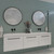 Modern Black Framed Round LED Illuminated Bathroom Mirror with Anti-Fog and Dimmable Backlit Lighting for Contemporary Australian Homes
