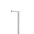 Vito Bertoni Aquazzone square floor mount bath filler in chrome finish, contemporary freestanding bathtub spout for modern Australian bathrooms.
