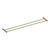 Alder AVVA Round Double Towel Rail 800mm Brass finish for modern Australian bathrooms.