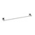 Modern Brushed Nickel Single Towel Rail for Australian Bathrooms - Sleek Wall-Mounted Design