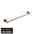 Vito Bertoni WISH 600mm Single Towel Rail in Matte Copper finish for modern Australian bathrooms.