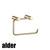 Alder Avva Round Toilet Roll Holder in Brass finish, a stylish and durable bathroom accessory designed for modern homes in Australia.