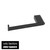 Modern matte black left hand facing toilet roll holder by SACHI for contemporary Australian bathrooms.