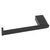 Vito Bertoni SACHI Left Hand Facing Toilet Roll Holder in Matte Black finish for modern Australian bathrooms.