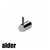 Alder Avva Robe Hook in Brushed Nickel finish, essential bathroom accessory for Australian homes.