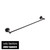 Vito Bertoni WISH Matte Graphite Single Towel Rail 600mm Wall Mounted Bathroom Accessory Renovator Store Australia