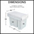 Modern white 30L pull-out double kitchen waste bin for 300mm cupboards in Australia.