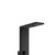 Modern matte black shower head and vertical panel for contemporary Australian bathroom renovations.