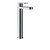 Vito Bertoni Kali Chrome Extended Basin Mixer Tap with SAVE MODE, featuring a sleek round design and tall body for above counter basins in Australian bathrooms.