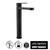 Modern Alder Kali Matte Black Save Mode Extended Basin Mixer Tap for contemporary Australian bathrooms.