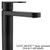 Modern Matte Black Alder Kali Extended Basin Mixer Tap with SAVE MODE technology for contemporary Australian bathrooms.