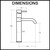 Alder WISH2 Extended Fixed Basin Mixer Tap in Brushed Nickel finish, Australian designed modern bathroom tapware.