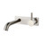 Modern Brushed Nickel Wall Mounted Basin and Bath Mixer Set with 180mm Backplate for Australian Designer Bathrooms