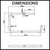 Stella Chrome Toilet Paper Holder Technical Dimensions Diagram Australia