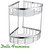 2-Tier Polished Chrome Wire Corner Shower Caddy Storage Basket for Modern Australian Bathrooms