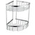 Modern 2-tier chrome wire corner shower basket for space-saving bathroom storage and organization in Australia.