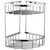 Modern Chrome 2-Tier Wire Bathroom Corner Basket Storage for Australia Homes