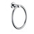 Della Francesca Polished Chrome Towel Ring 177mm Round Bathroom Accessory Australia