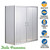 Framed Corner Sliding Shower Enclosure with Clear Safety Glass and Chrome Finish in Modern Bathroom Setting