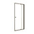 Single Panel Safety Glass Shower Screen with Matte Black Frame for Modern Bathroom Splash Prevention Australia