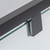 Modern matte black semi-frameless corner shower enclosure with clear safety glass for stylish Australian bathroom renovations.