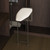 Side mounted wall-mounted foldable ironing board with a white cotton cover for laundry room space-saving solutions in Australia.