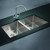 Modern Stainless Steel Double Bowl Undermount Kitchen Sink with Rounded Corners and Satin Finish for Australian Homes