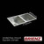 Brienz JMX6 double bowl stainless steel kitchen sink with square corners available at Renovator Store Australia.