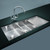 Double Bowl Undermount Stainless Steel Kitchen Sink with Square Drainboard and Integrated Accessories for Modern Australian Kitchens