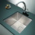Modern Undermount Stainless Steel Single Bowl Kitchen Sink with Rounded Corners and Brushed Finish for Australian Kitchens