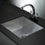 Modern single bowl square stainless steel undermount kitchen sink for sleek Australian home renovations.