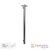 Hotwire Vertical Heated Towel Rail Low Voltage - Single Round Bar Chrome - Modern Bathroom Luxury in Australia
