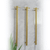 Hotwire single round bar vertical heated towel rail in brushed gold finish for modern Australian bathrooms.