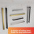 Hotwire Single Low Voltage Square Bar Heated Towel Rail in various finishes for modern Australian bathroom designs.