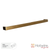 Hotwire Single Square Bar Heated Towel Rail 800mm Wide Brushed Gold Finish Modern Bathroom Fixture Australia
