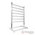 Modern free-standing heated towel rail in polished chrome, ideal for Australian bathrooms in Melbourne and Sydney.