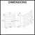 Dimensions diagram for Hotwire 8-bar round heated towel rail with built-in timer, ideal for modern Australian bathroom renovations.